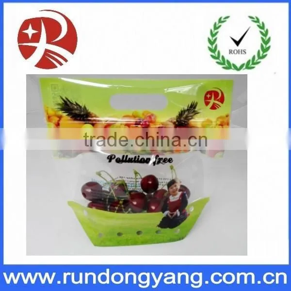 Plastic Printed Zip Lock Grapes Bag Fruit Protection Bag