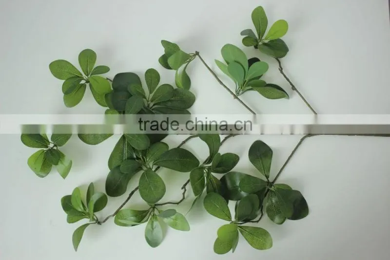 China indoor/outdoor fake leaf branch NEW design artificial mistletoe leaf brach