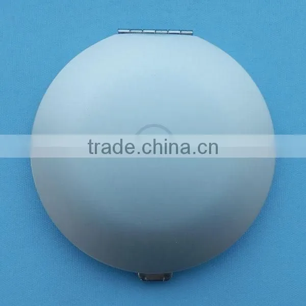 Metal custom logo foldable travel cosmetic mirror