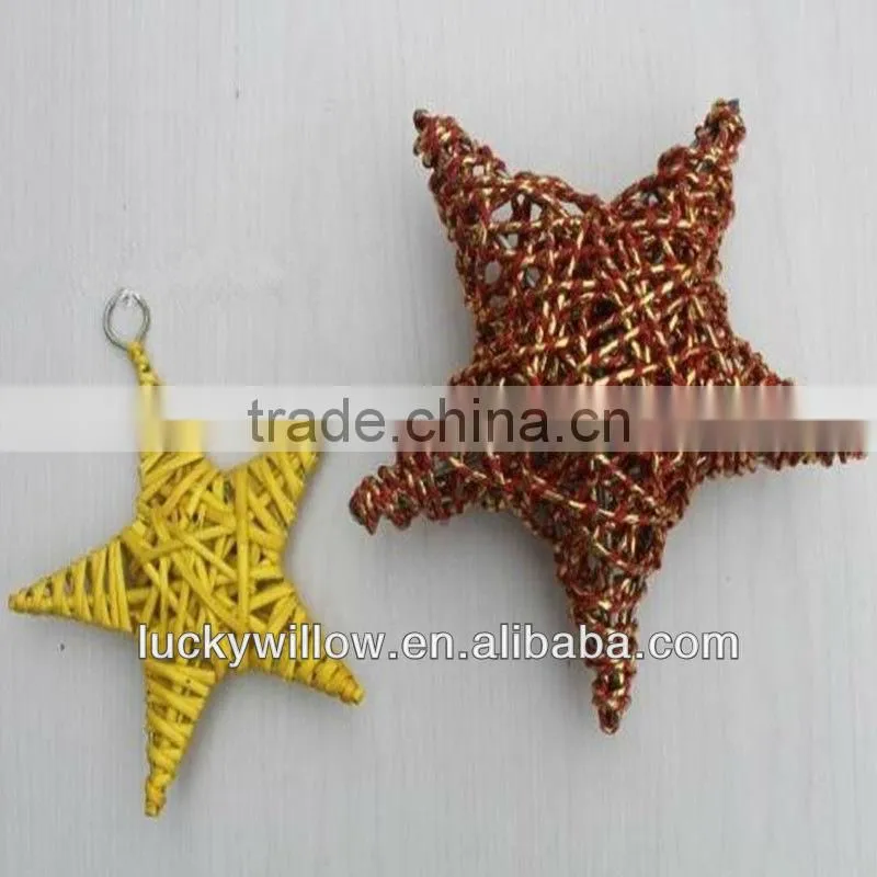 The latest Christmas stars decoration rattan/wicker star