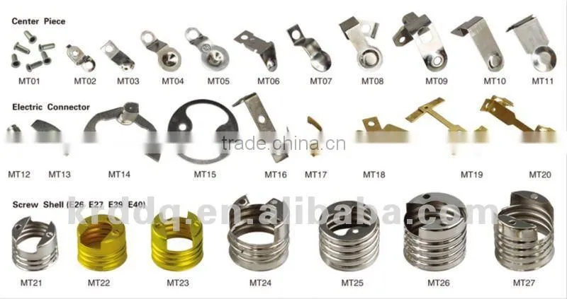 E27/E26/E39/E40 lamp holder screw shell electrical metal fittings