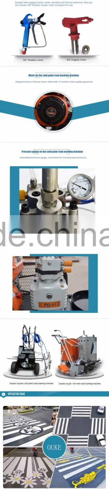 Honda Gasoline Road Line Marking Machine for traffic paints spraying