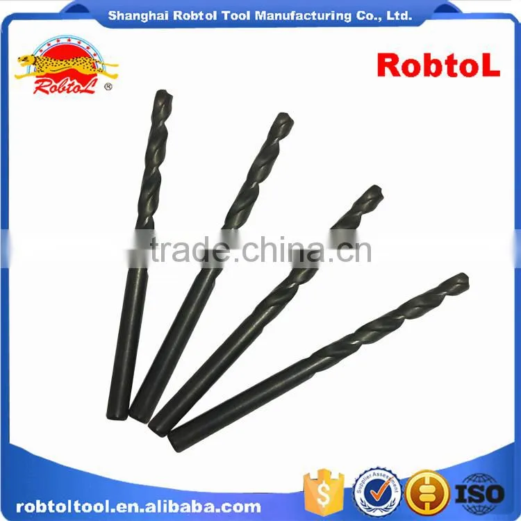 4mm nano titanium coating straight shank Hss Twist Drill Bits Cobalt Fully Ground Black Finish drilling Metal Forged Alloy
