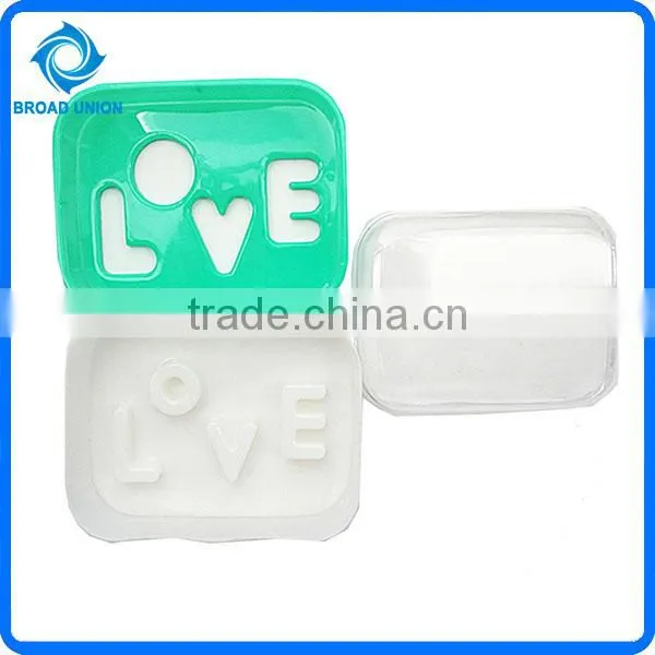 Hot Sale Cheap Plastic Heart Botton Soap Box