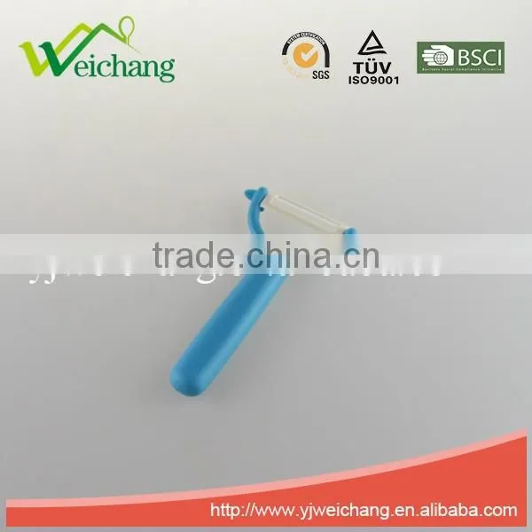 WCE7096 3pcs knife and 1pcs peeler set ,ceramic blade with TPR handle , hot sale high quality