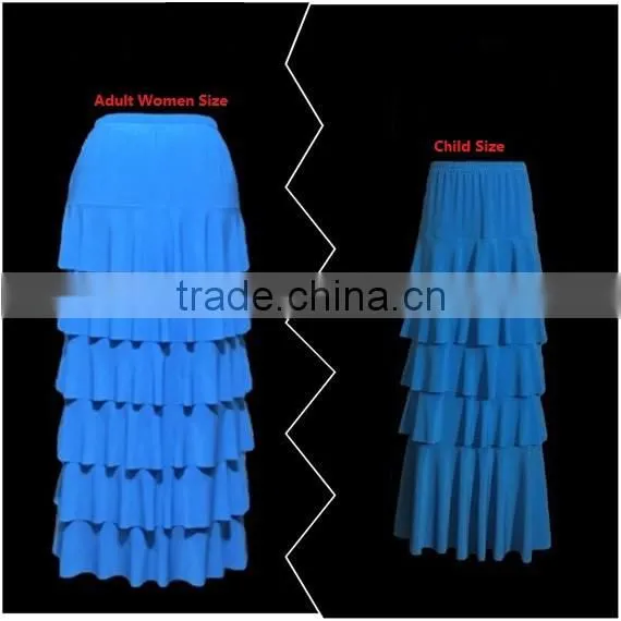 Matching Mother Daughter Clothes, 3/5/6 Layers Tiers Skirts, Mommy & Me Matching Maxi Ruffle Multi Layered Skirts