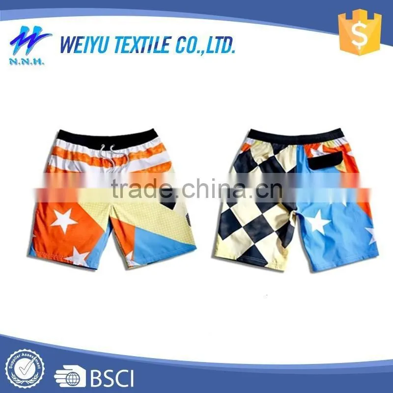 Plus size elastic band magic printed swimwear for men