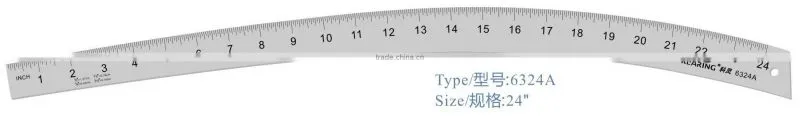 Sewing aluminium clothing template curve rulers,garment rulers China Kearing brand #6324a