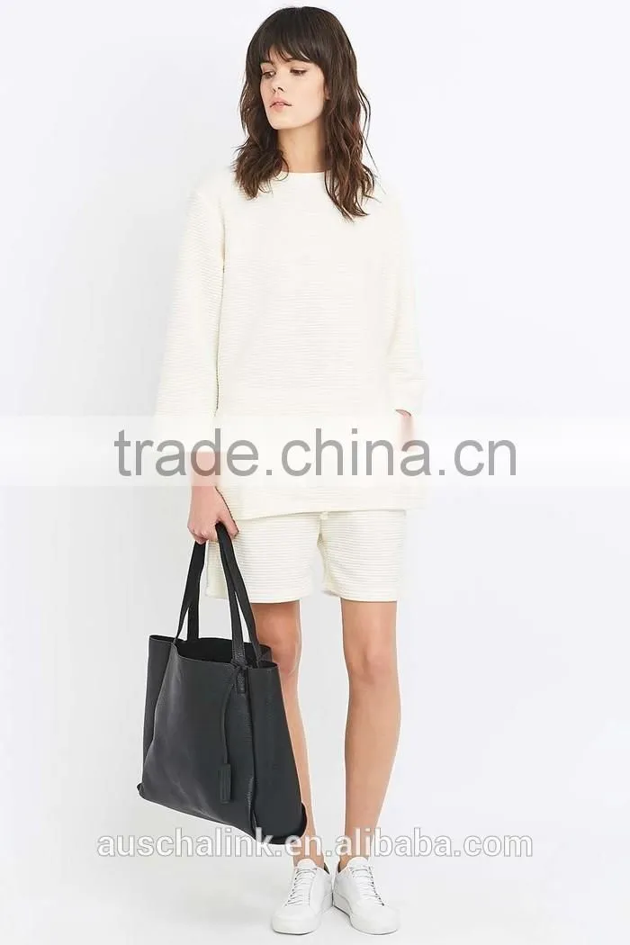 best selling women 100% polyester white sweatshirt for sale
