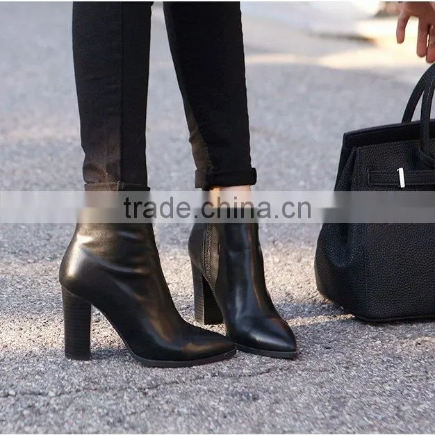 GZY best quality boots shoes female causal boots warm Europe-American style guangzhou factory direct sell stock 2017