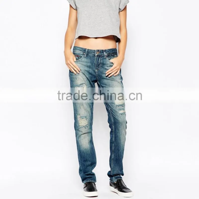 new model jeans jeans for women boyfriend style fashion ripped loose jeans