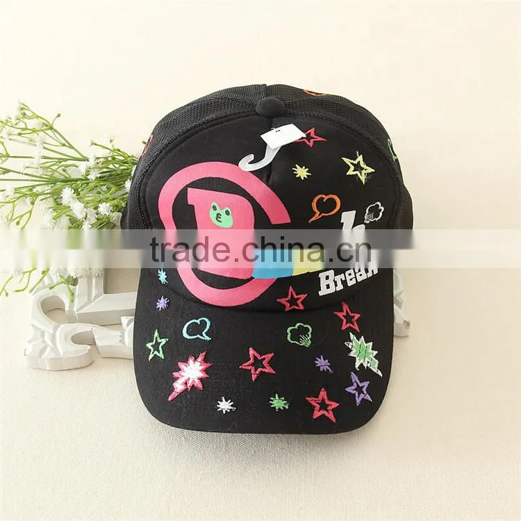 2015 new design star printing image children cap for children