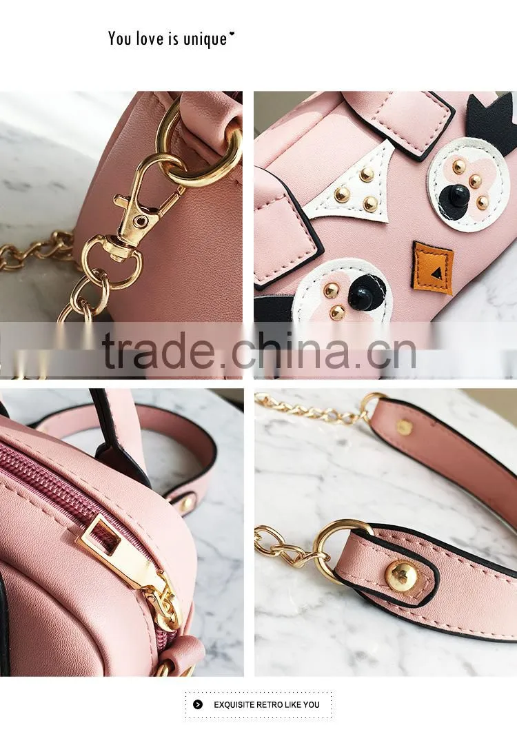 fashion custom tote bags no minimum long chian shoulder handbag cross body bag