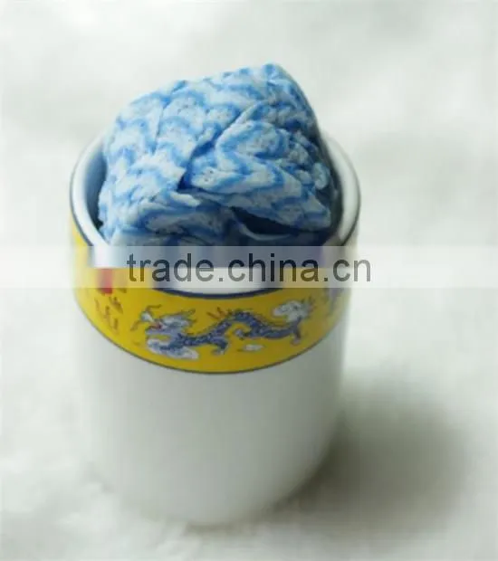 Made 100% cotton towel,printed disposabel hand towel,surprise magic towel wholesale