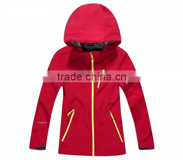 High Performance Breathable And Waterproof Children Winter Softshell Jacket