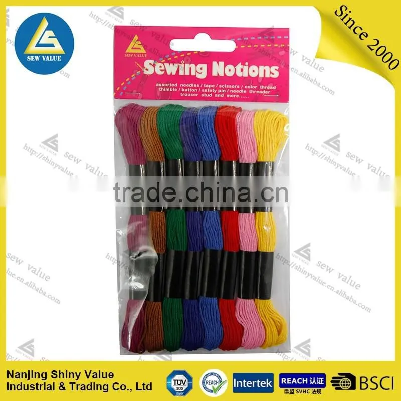 32s/2 wholesale colorful 100% Cotton cross stitch thread