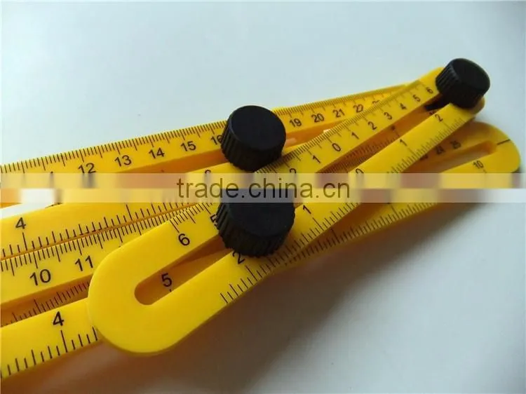 Four sided Multi Angle ABS Ruler Measures All Angles Template Tools foldable adjustable square ruler