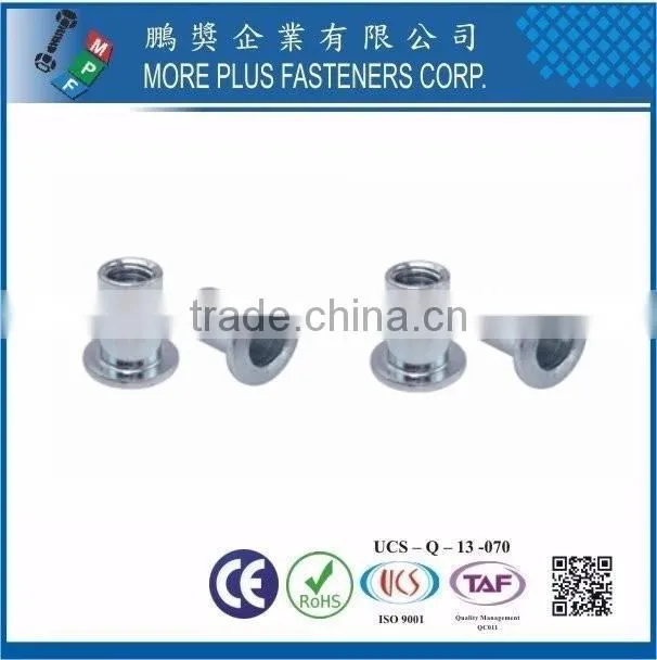 Taiwan Stainless Steel Tubular Rivet Hollow Tubular Rivets Din 7340 Tubular Rivets