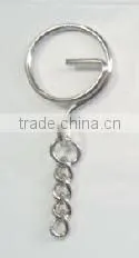 Metal silver exclamation hook Key Chain