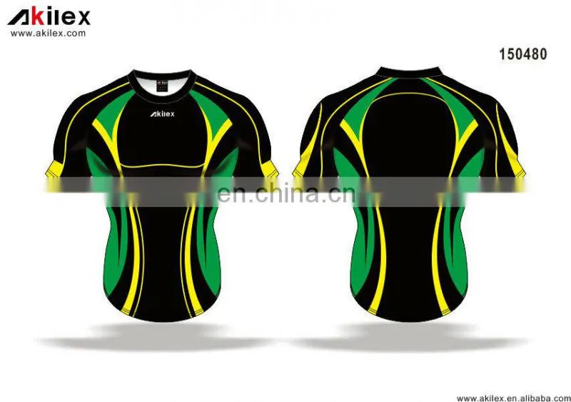 Top selling custom rugby jersey with sublimation