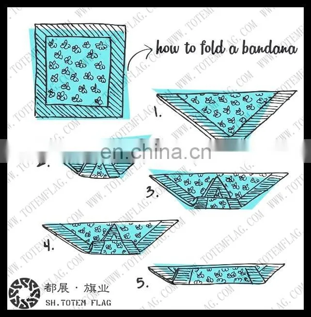 Cheap Custom Bandana printing Sports Head Tube Scarf