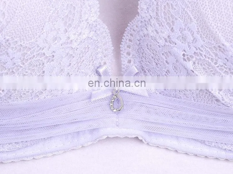 China Factory Comfortable Light Purple Padded Push Up Young Lady Bra