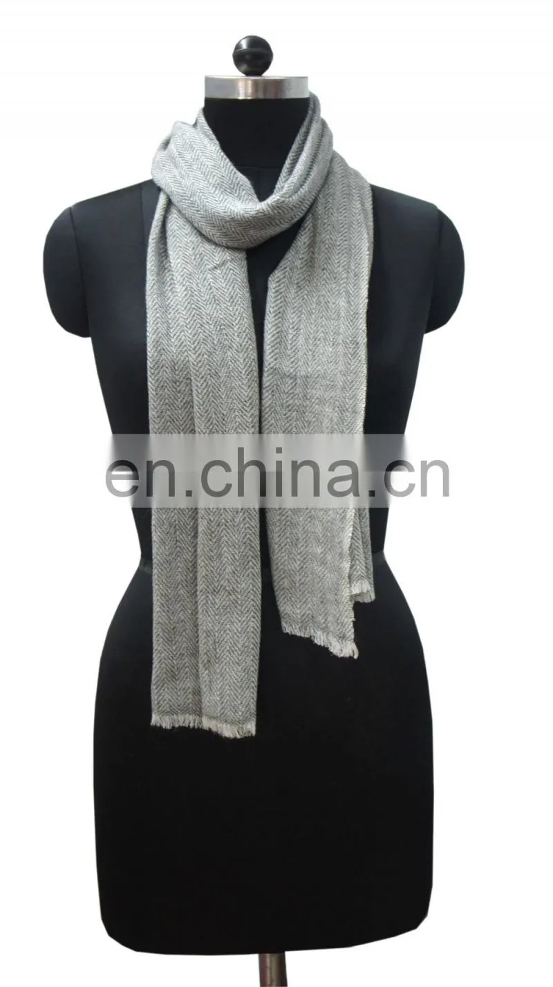 Plain Pashmina wool scarfs in HB,Twill