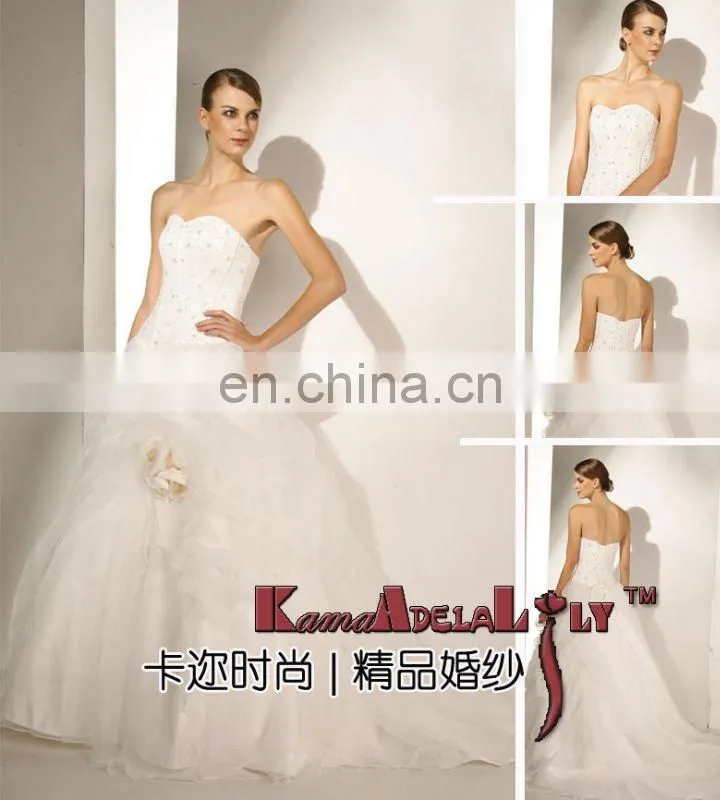 EB973 tulle and lace wedding dress pretty and attractive wedding gown ball gown bridal dress