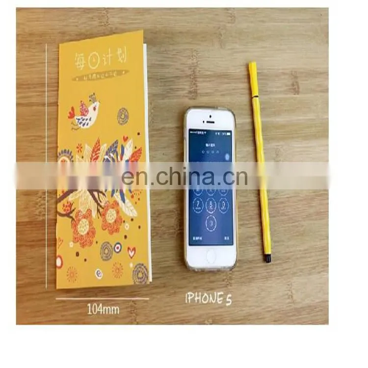 Factory price school stationery A5/A6 custom fashional design diary planner notebook