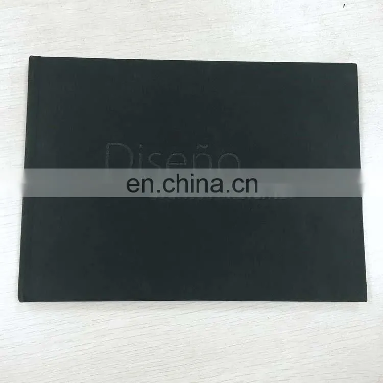 Custom Hardcover Books Cheap Thick Book Company Catalog With Stress Convex Leather Cover