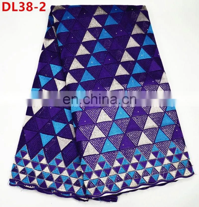 Higg Quality African Swiss voile lace dry lace fabric for clothes