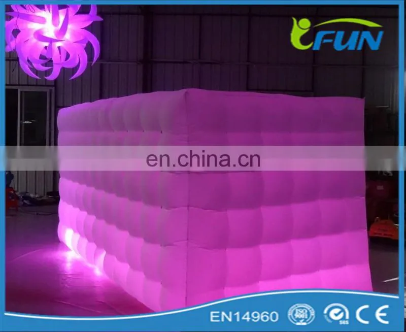 2015 hot Christmas Inflatable Party Decoration for Sale/ inflatable LED decoration/cube Inflatable decoration
