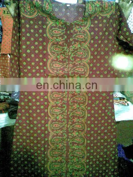 red designer kurti lakhnavi mirror work
