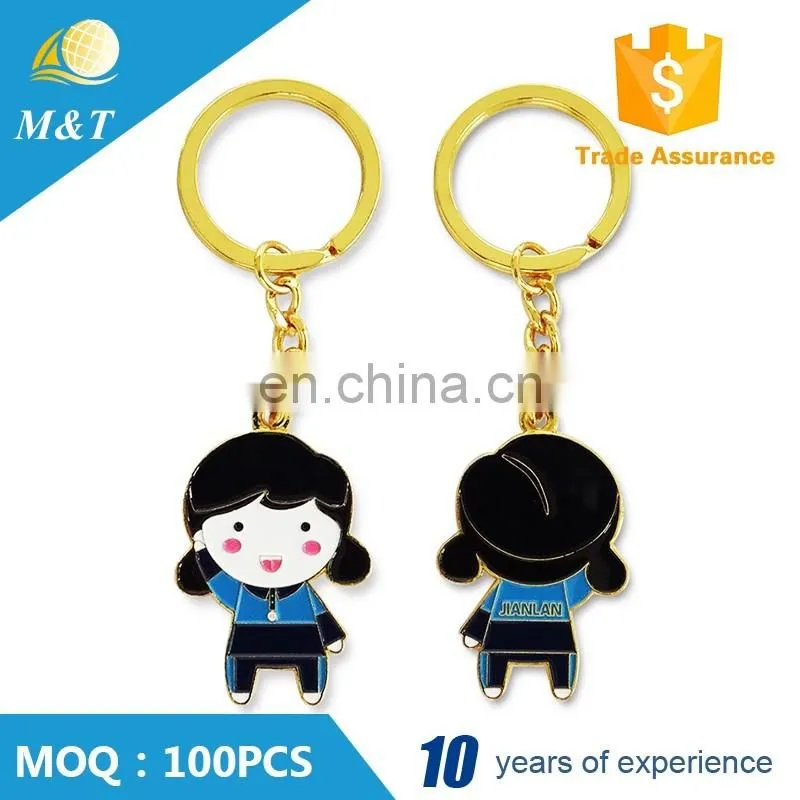 Custom made promotion gifts footprint shaped metal keychain