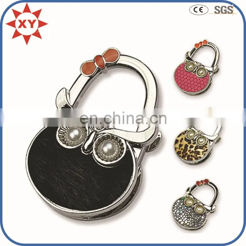 Promotion high quality zinc alloy stand owl bag hanger