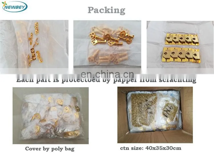 Wooden Jewelry Display Case Lock Set With Keys For Box Hardware