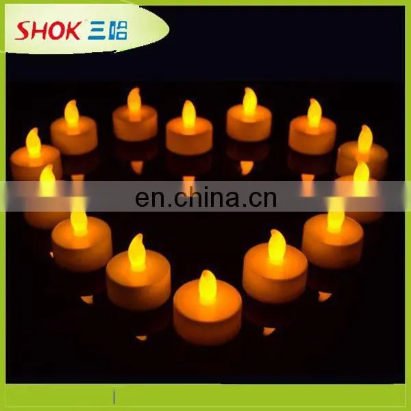 Long lasting tea candle led, wax candle, flashing led candles