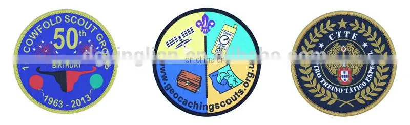 school uniform woven badge