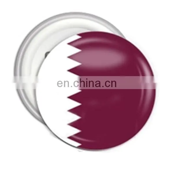 Qatar Flag nation day metal material Printing tin button badge