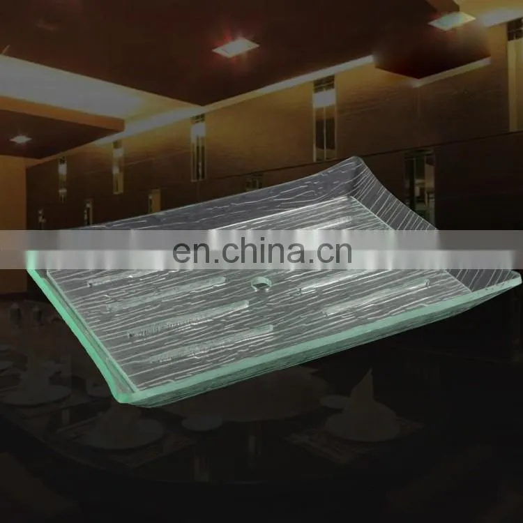 High precision acrylic plastic industrial buffet disc sashimi ice plate