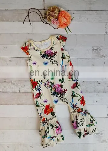 Hot sale white plain baby romper sleeveless knitted baby romper