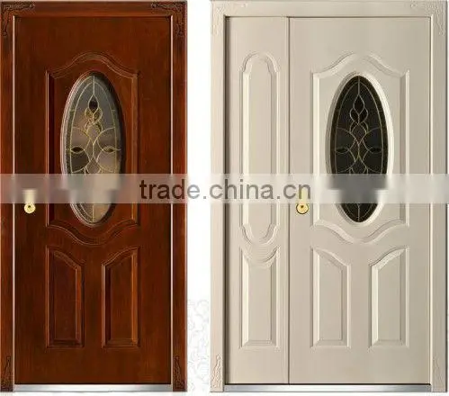 glass steel door (LT-911G) security steel door
