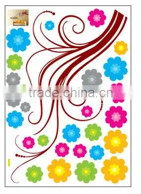 Warm Style Flower Trunk Removable Home Decorative 3D Wall Stickers