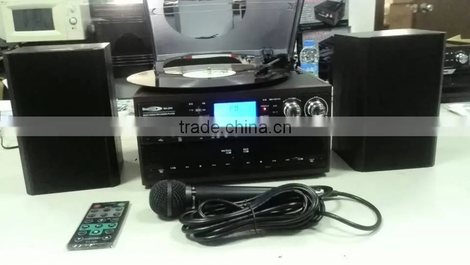ALL IN ONE TURNTABLE WITH MULTIPLE AUDIO RECORDS /DOUBULE CD RECORD PLAYER/ CD ENCODING TURNTABLE/HIGH END CHOICE