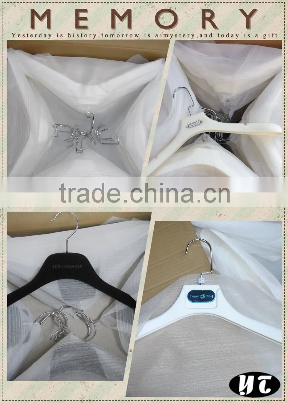 hot sale shiny plastic hanger for clothes