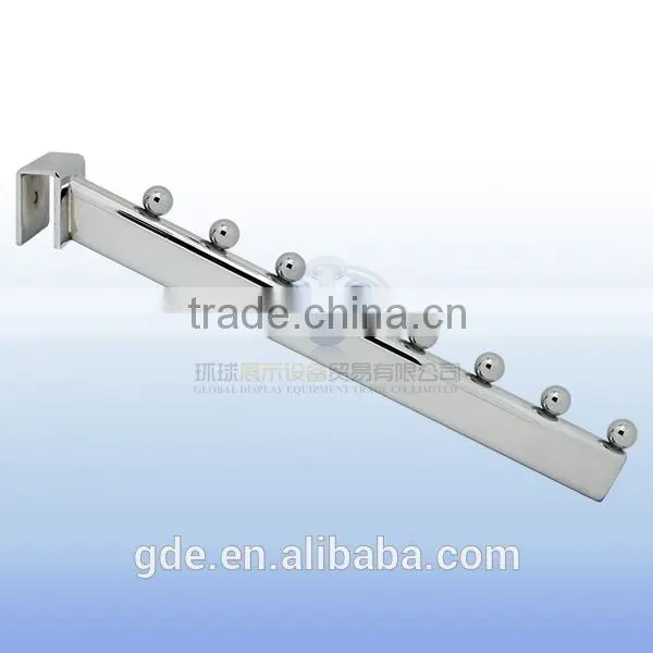 Metal chrome waterfall hanging hook fit to crossbar