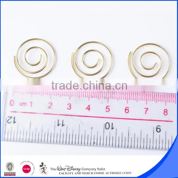 Metal iron wire gold circle clips