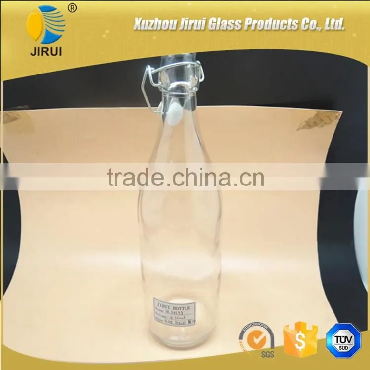 1000ml glass bottle with lid