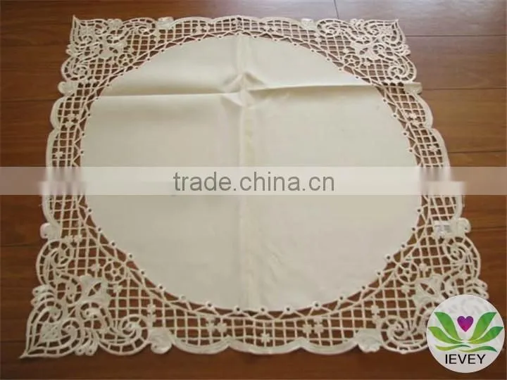 best quality cotton tablecloth hand made tablecloth eyelet embroidery design tablecloth restaurant tablecloth