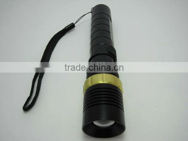 zoomable CREE Q5 LED flashlight with USB charger